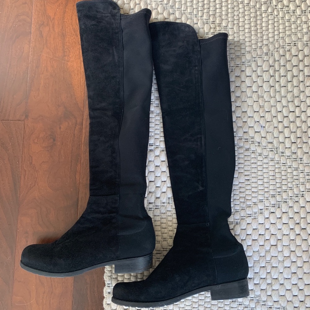 Stuart Weitzman 5050 Black Suede Lightly worn